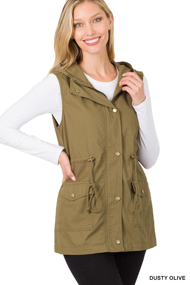 Lightweight Vest - Olive (Available in Curvy)