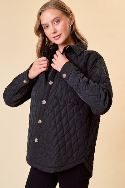 Quilted Shirt Jacket