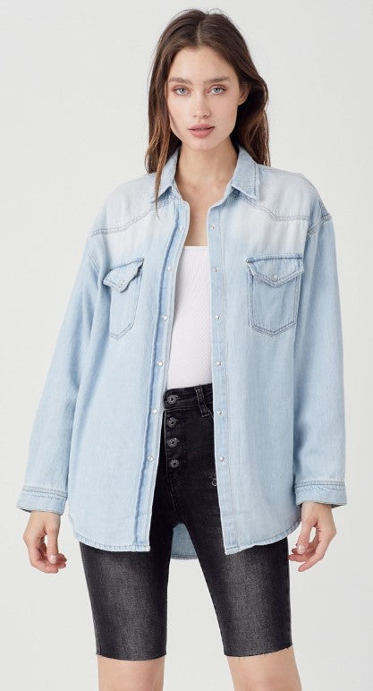 Risen Button Down Denim Shirt