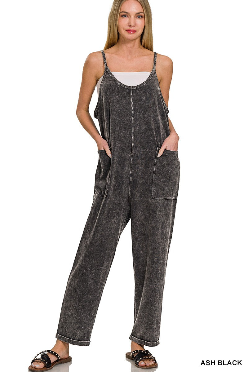 Zenana Washed Overalls