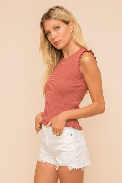 Ribbed Hacci Top