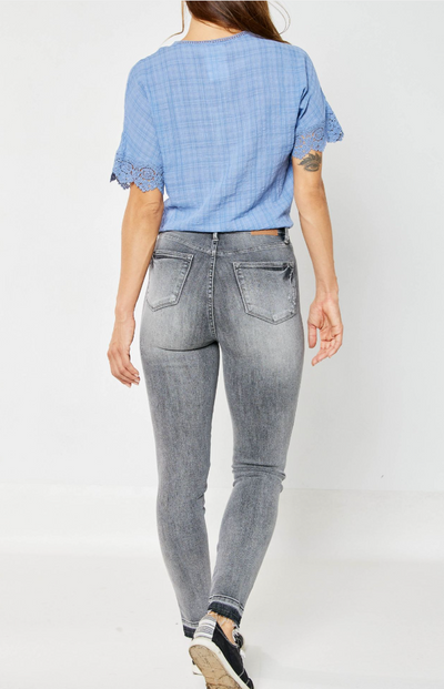 Judy Blue Highwaist Tummy Control Release Hem Skinny