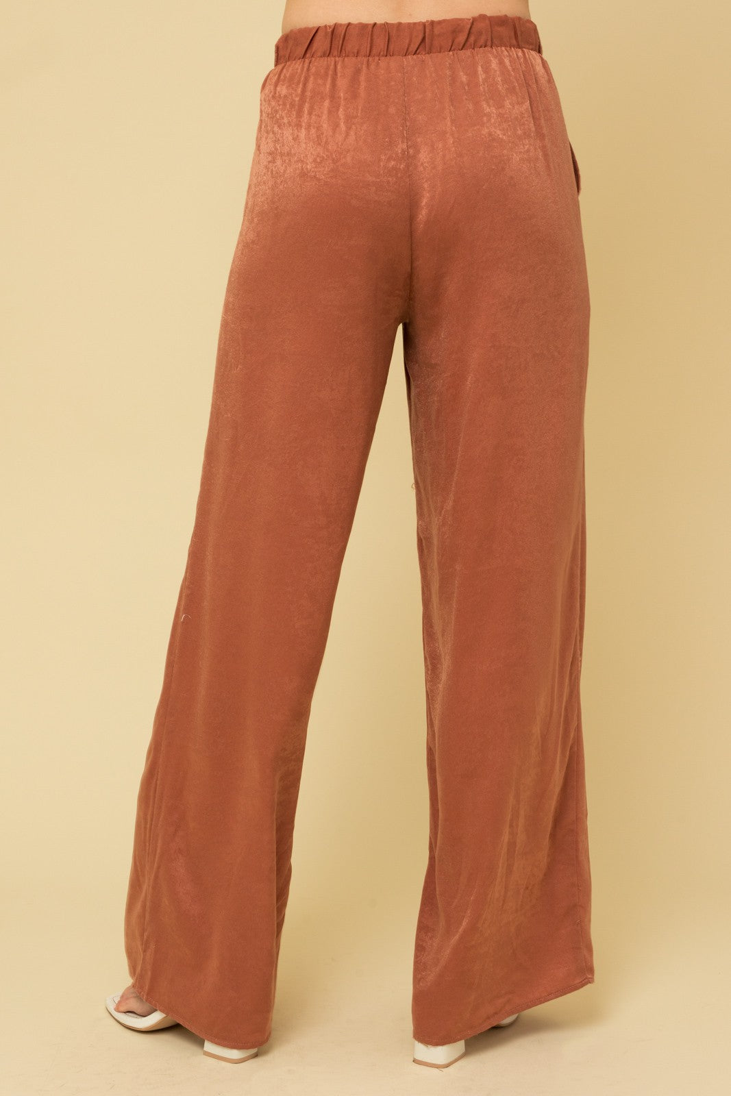 Velvet Wide Leg Pants