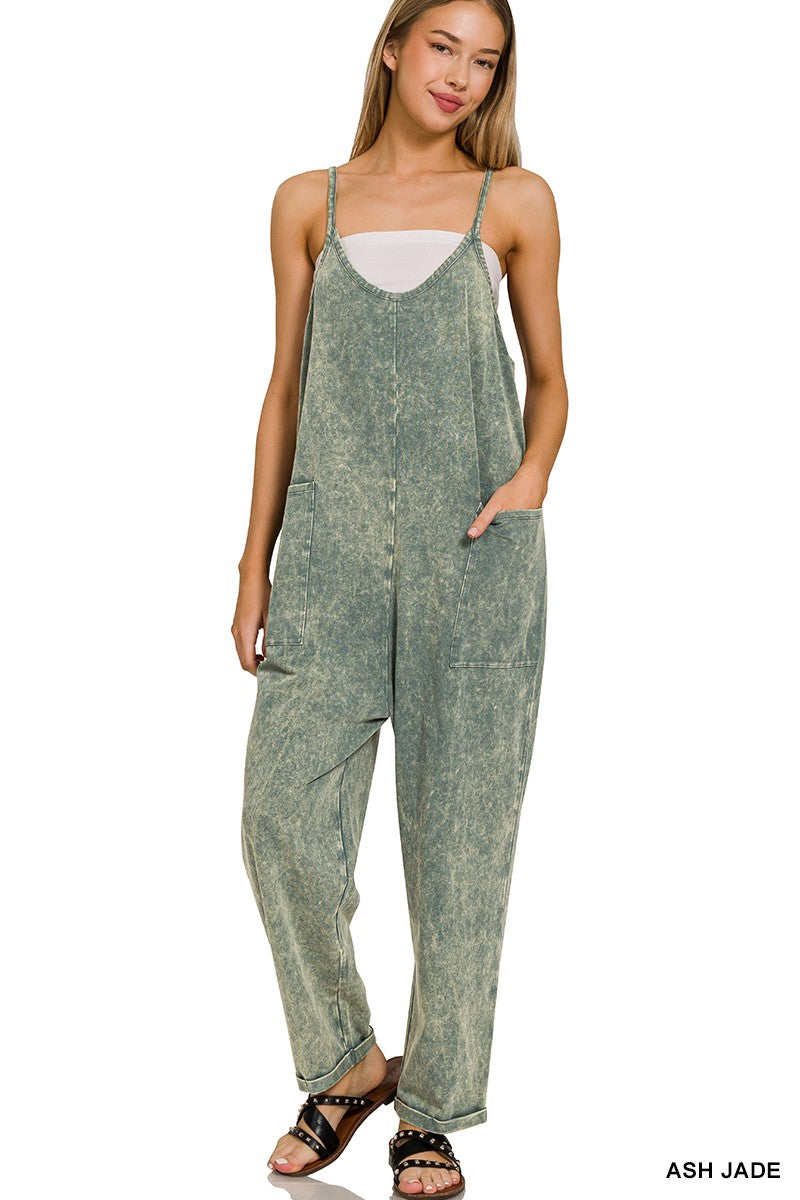 Zenana Washed Overalls