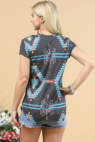 Aztec V-Neck Shirt