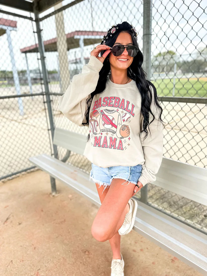 Baseball Mama Essentials Crewneck