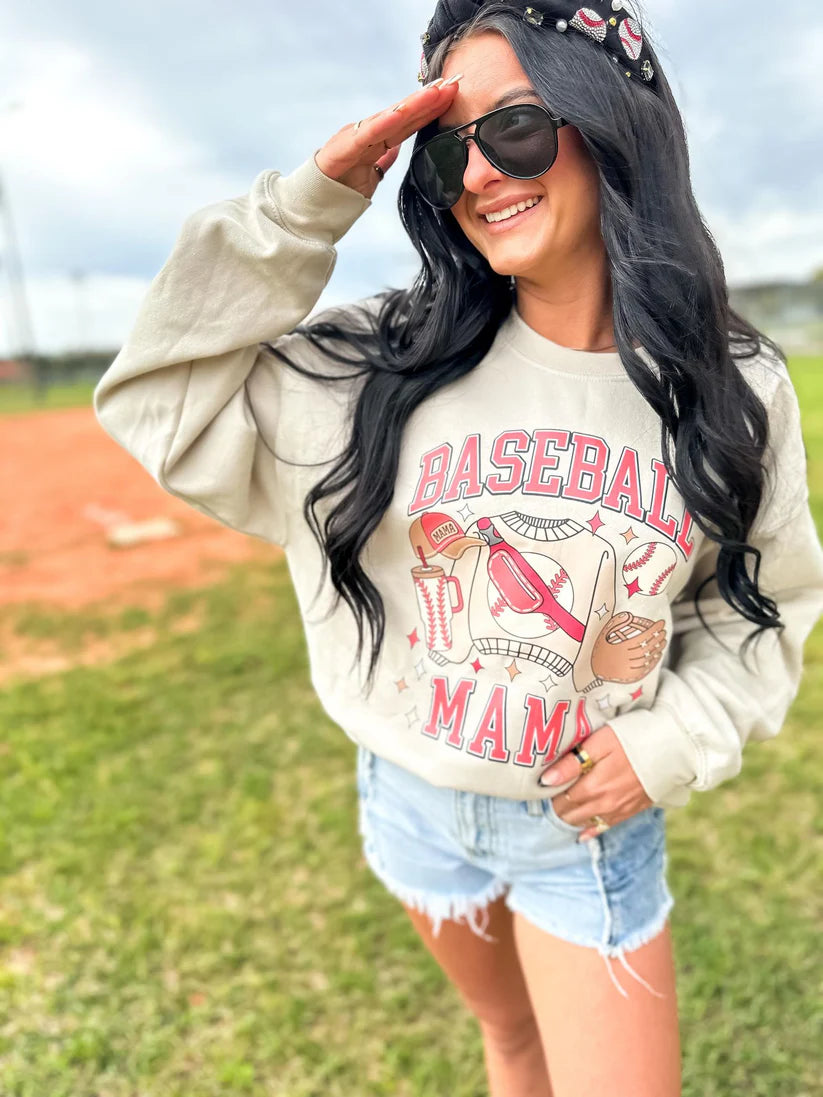 Baseball Mama Essentials Crewneck