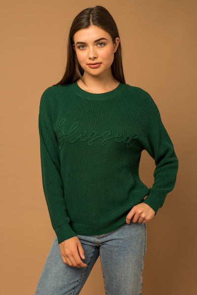 Blessed Sweater - Green