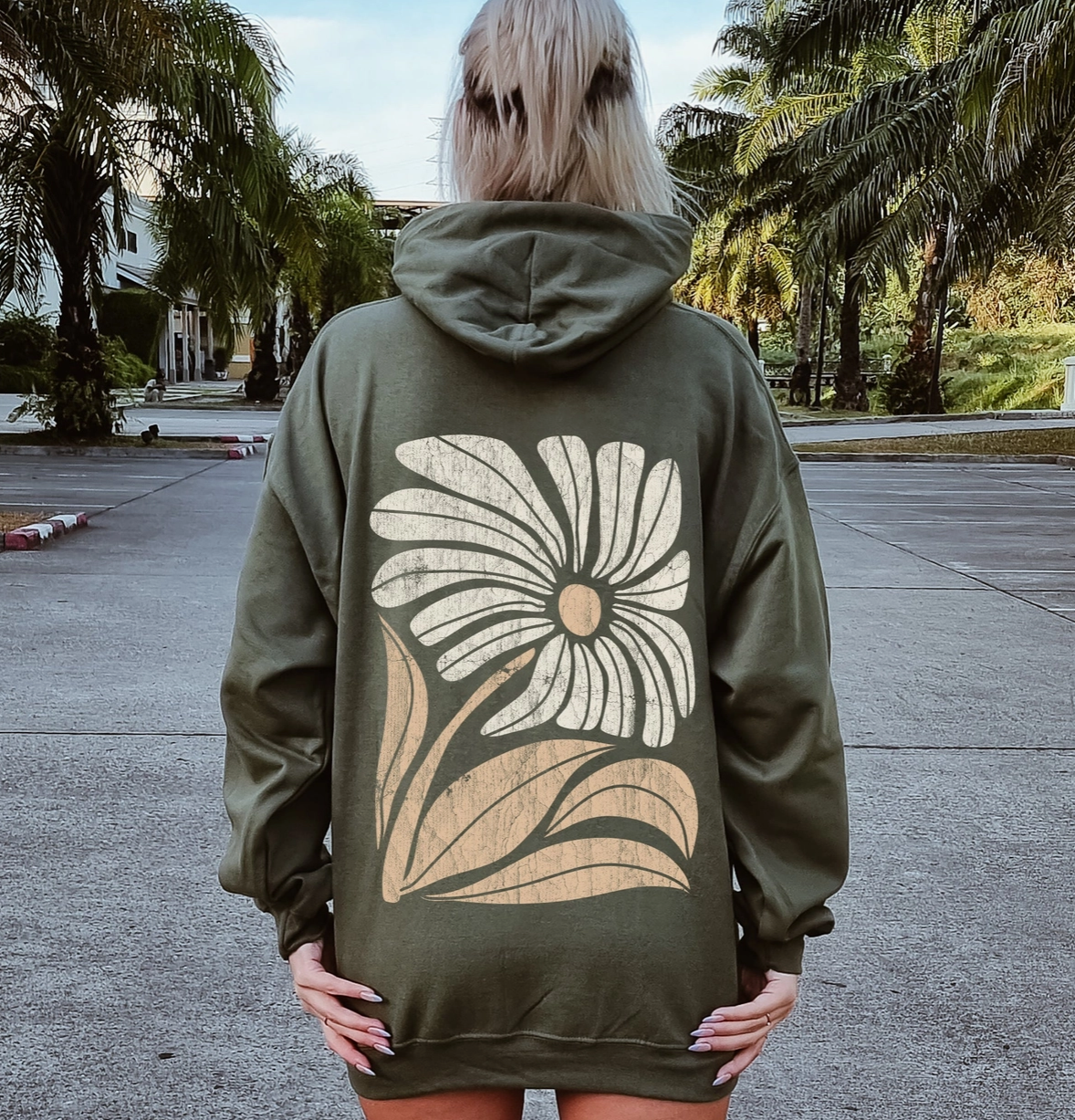 Boho Daisy Hoodie