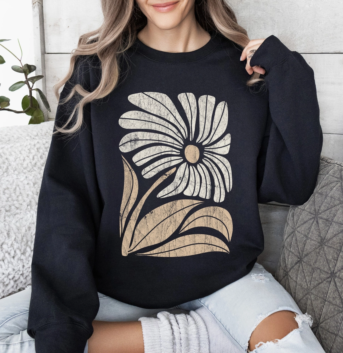 Retro Daisy Sweatshirt