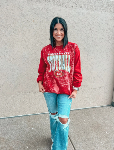 Kansas City Football Red Splatter