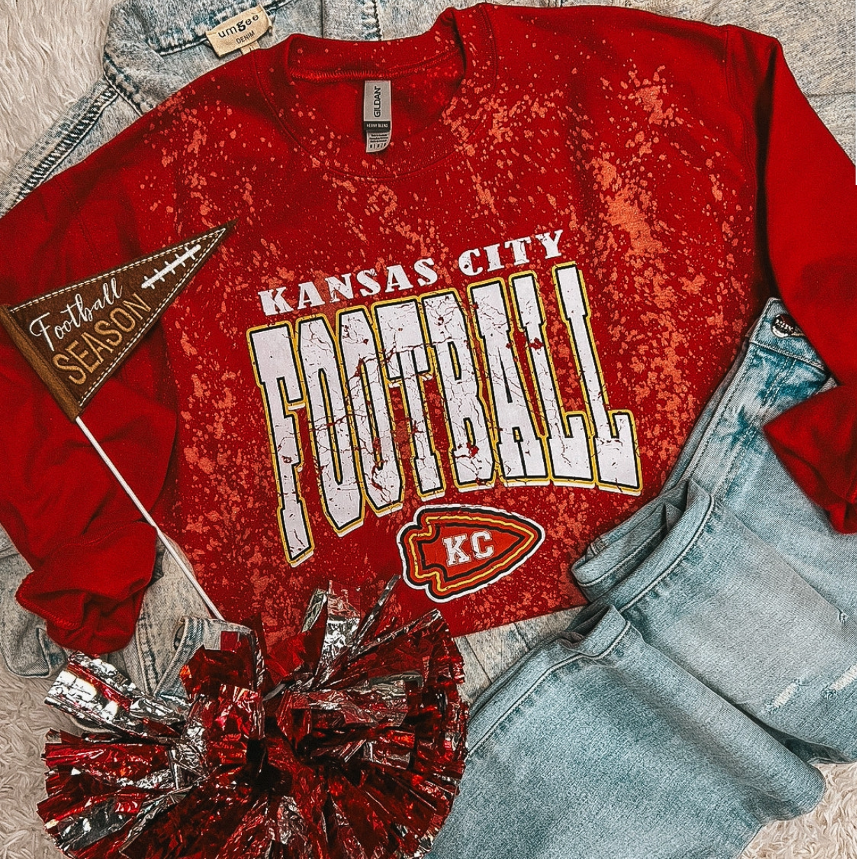 Kansas City Football Red Splatter