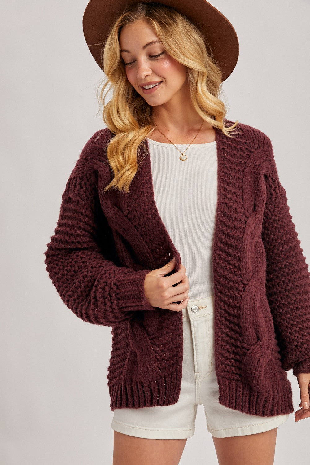 Chunky Cable Cardigan