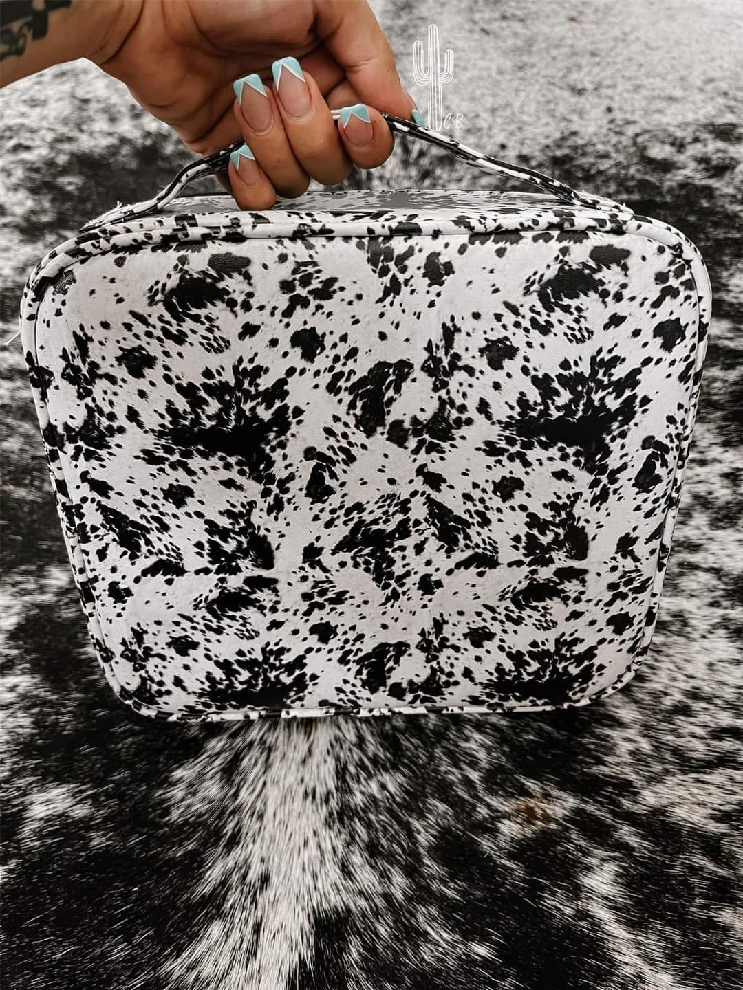 Cow Print Makeup Case