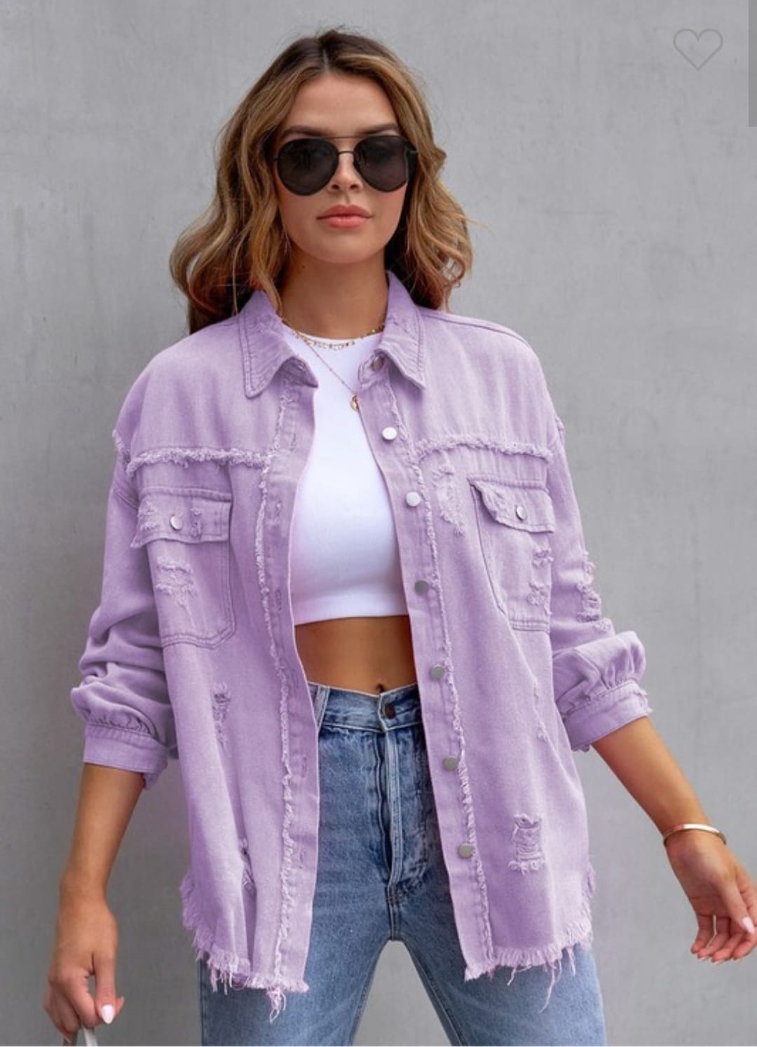 Distressed Denim Jacket