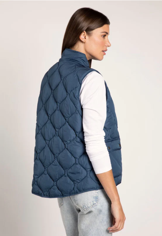 Thread and Supply Denver Vest-Deep Blue