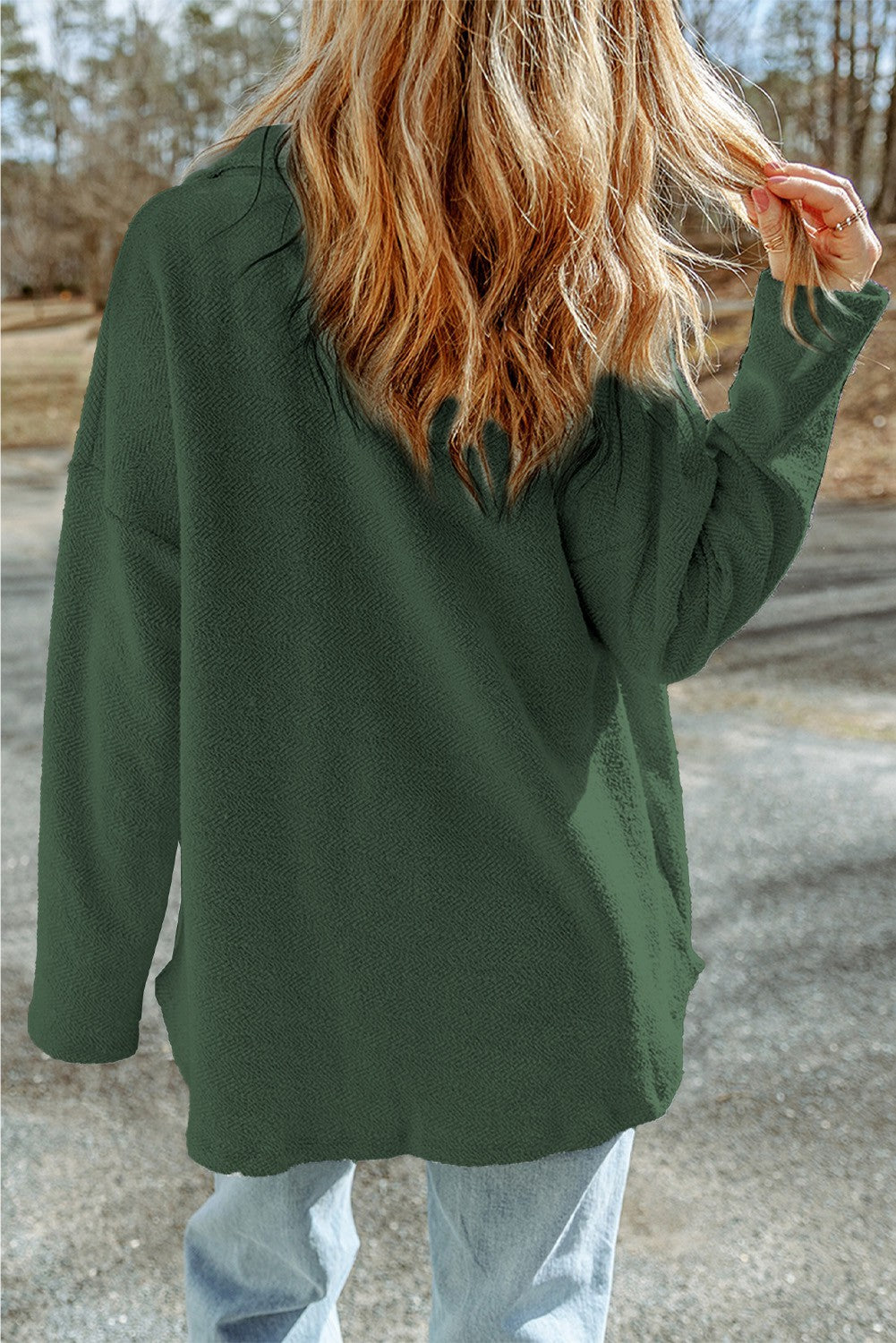 Green Knit Shacket