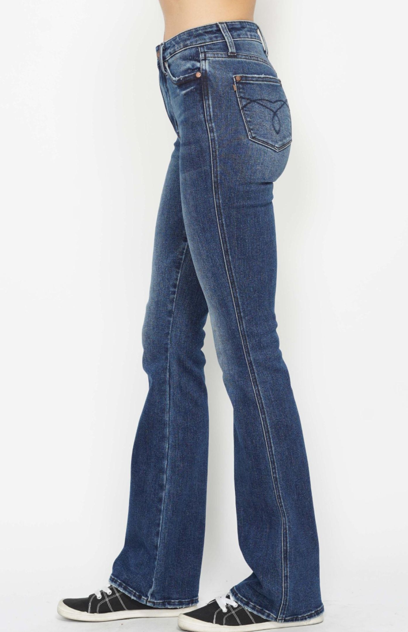 Judy Blue Tummy Control Embroidered Bootcut