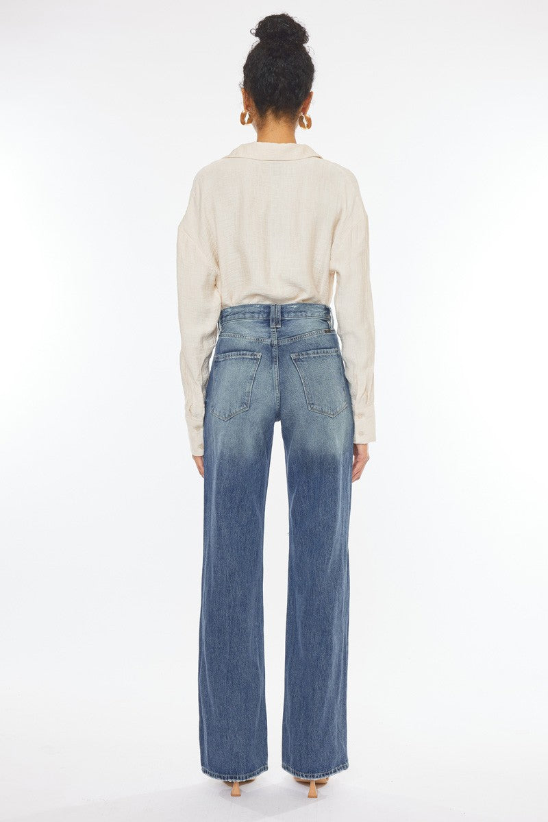 Kancan 90's Wide Leg Flare Jeans