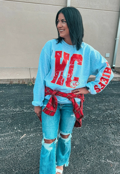 KC Chiefs Sleeve Sweatshirt