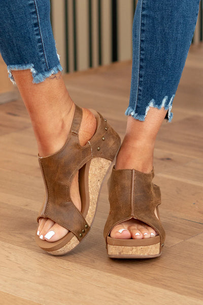 Tan Wedge