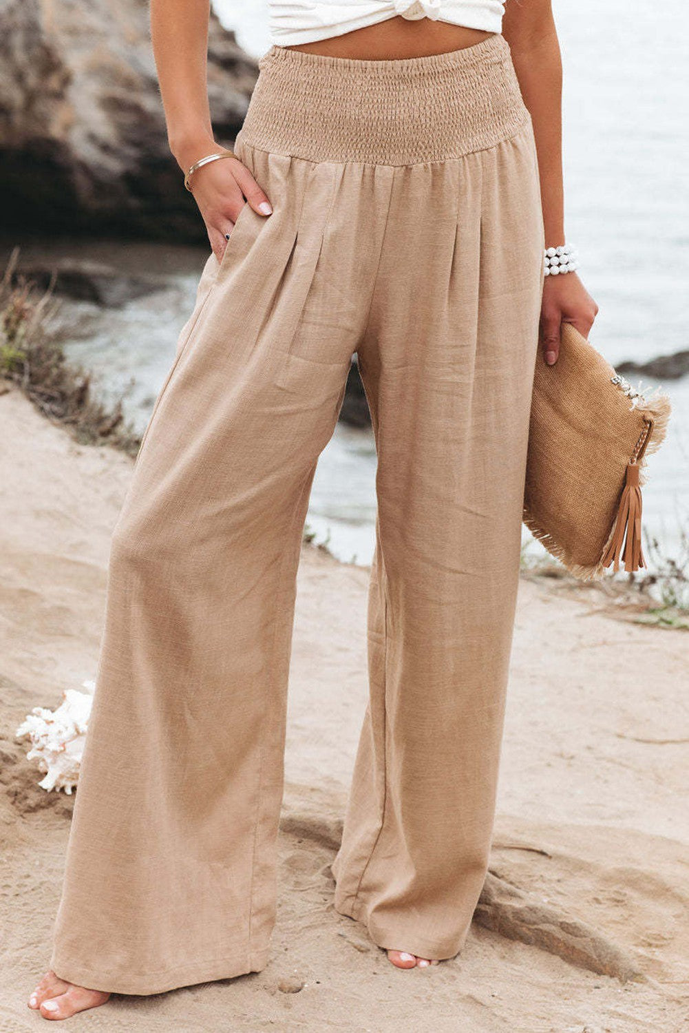 Linen Wide Leg Pants