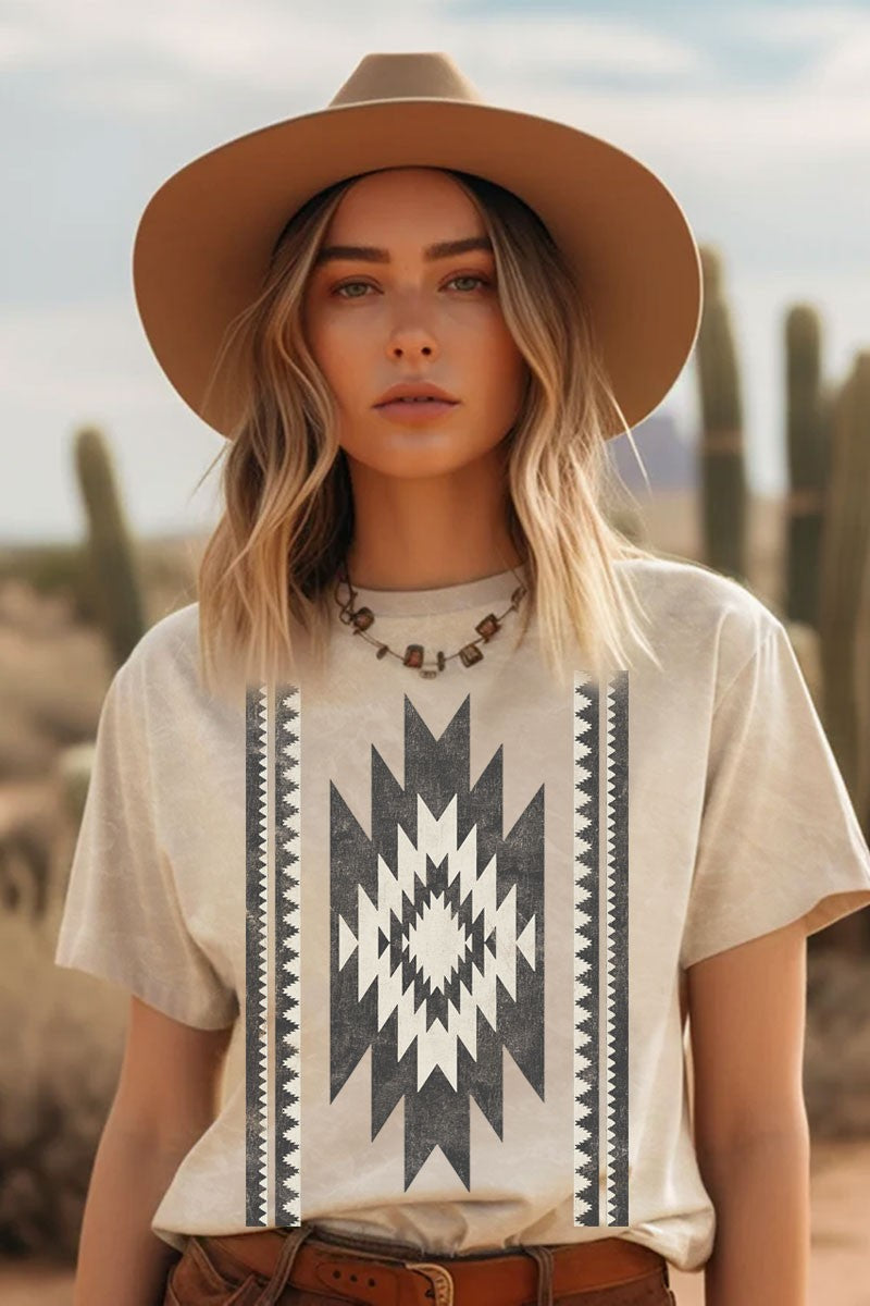 Navajo Graphic T Taupe