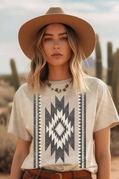 Navajo Graphic T Taupe