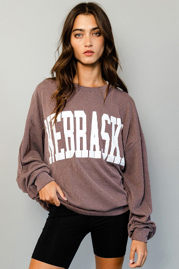 Nebraska Ribbed Pullover