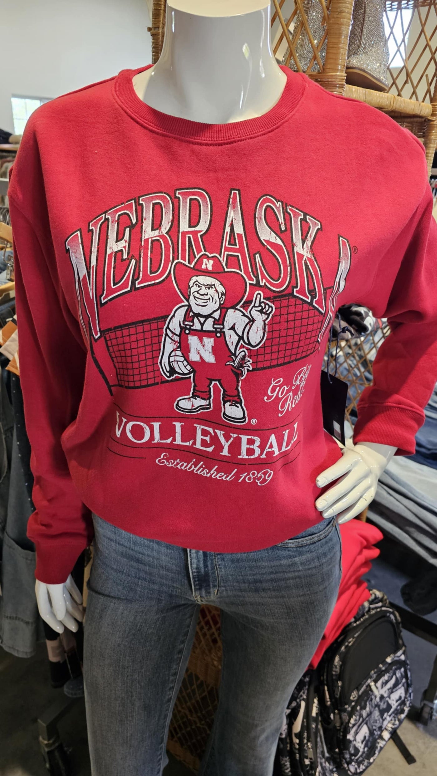 Nebraska Volleyball Crewneck