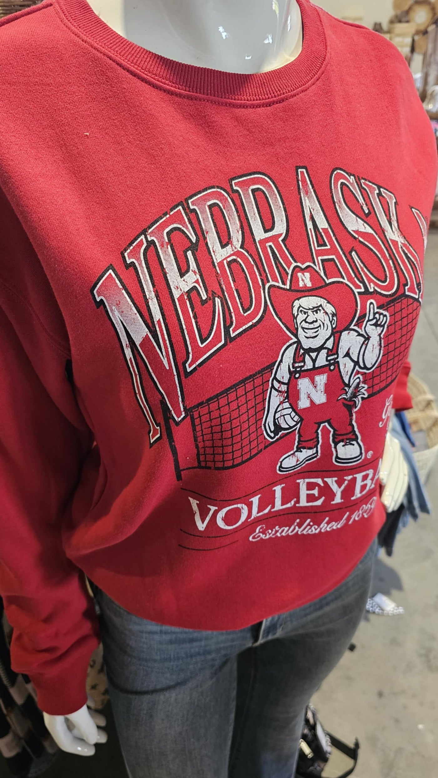 Nebraska Volleyball Crewneck