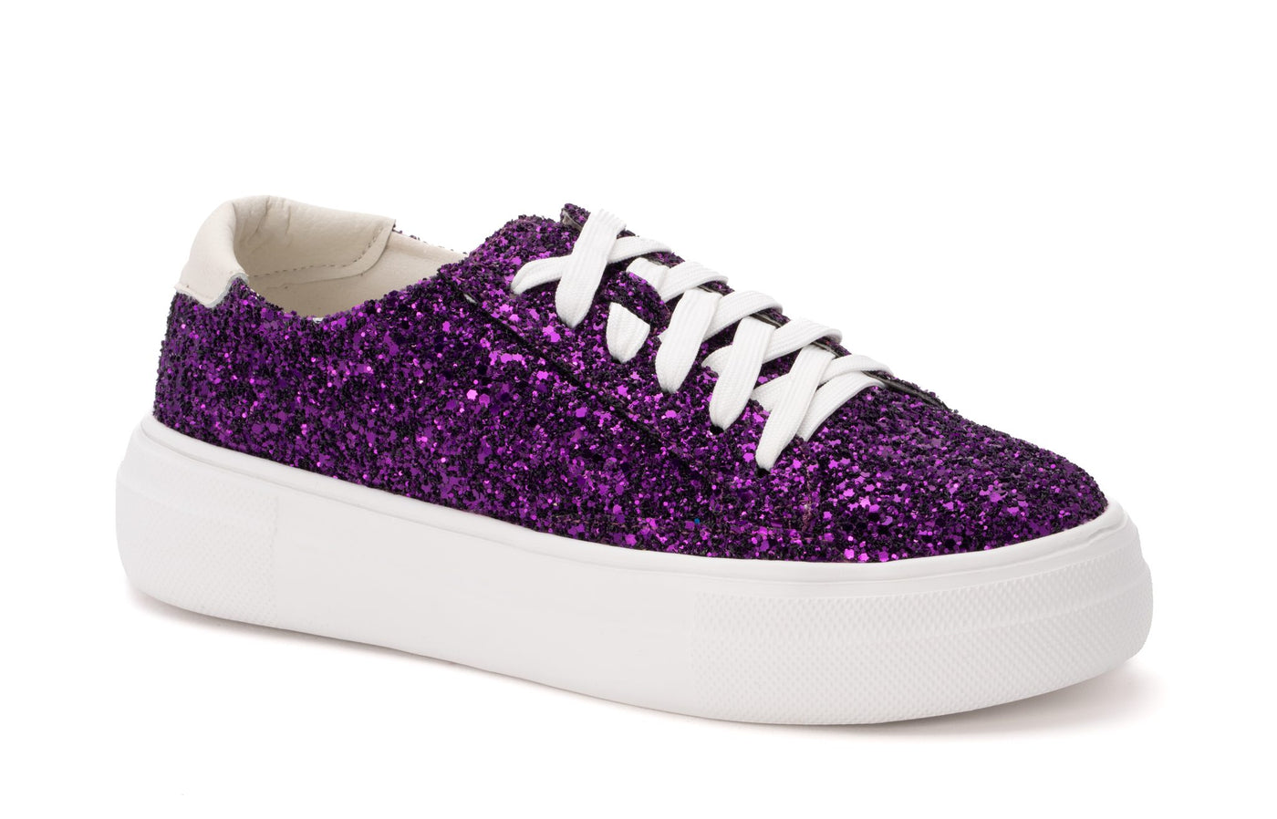 Purple Rhinestone Sneakers