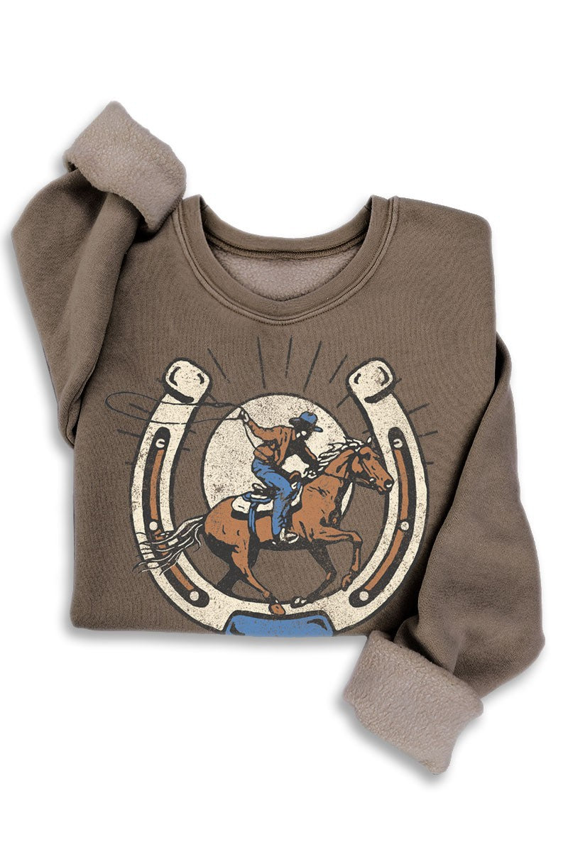 Ride More Sweatshirt Brown