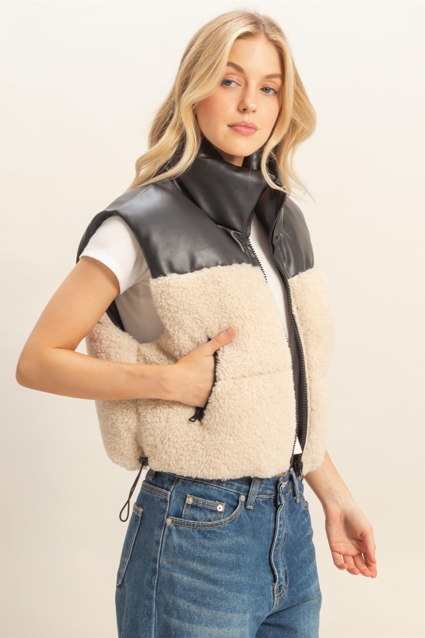 Sherpa Puffer Vest