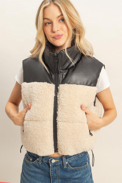Sherpa Puffer Vest