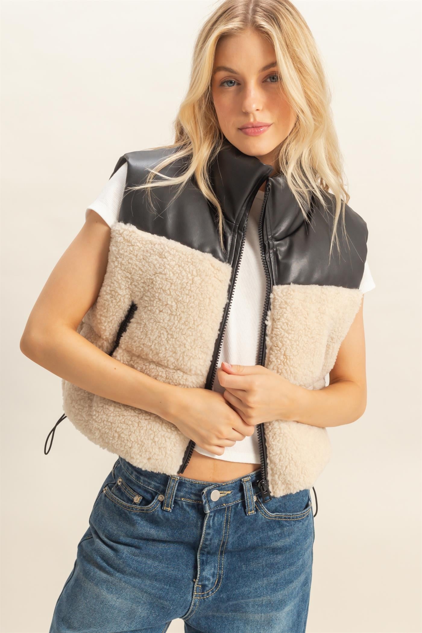 Sherpa Puffer Vest