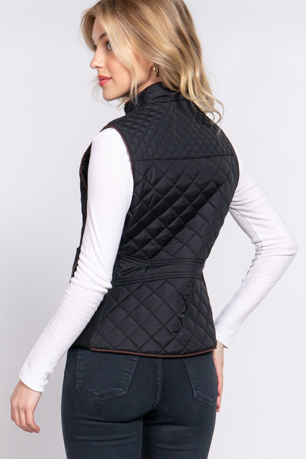 Quilted Two Tone Vest