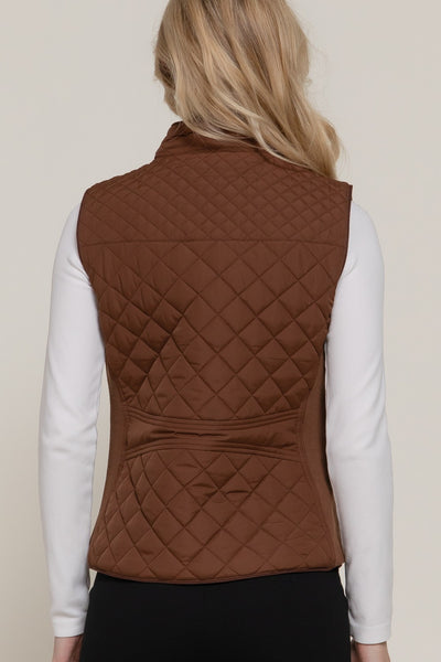 Quilted Two Tone Vest