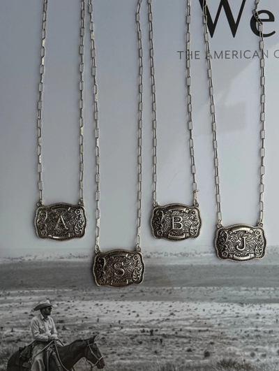 Buckle Initial Necklace