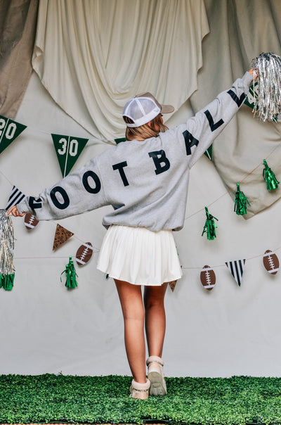 Game Day Football Split Crewneck