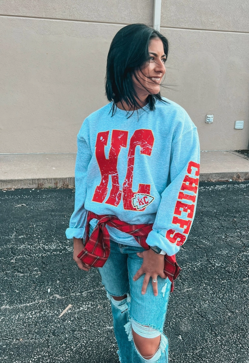 KC Chiefs Sleeve Sweatshirt