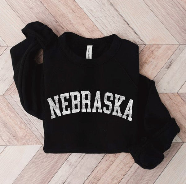 Nebraska Crew Neck Sweatshirt - Black