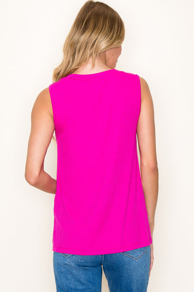 Fuchsia Rib Tank