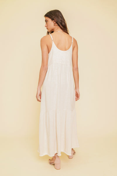 Ivory Tiered Cami Dress