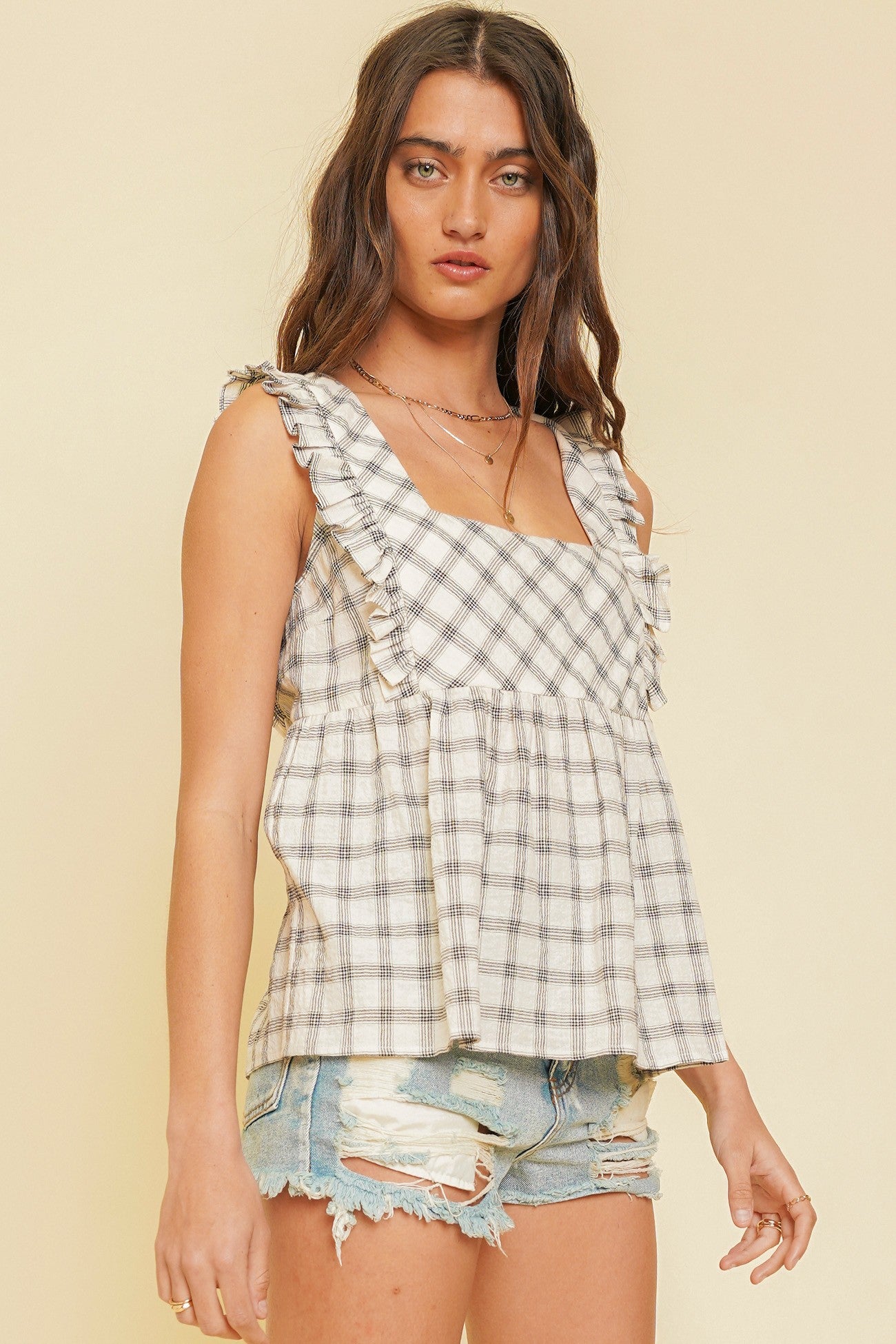 Frill Open Back Top