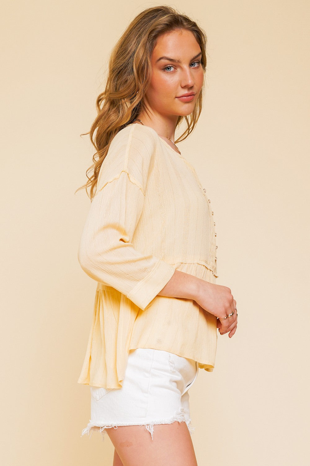 Sunshine Button Blouse