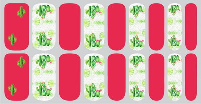 Cactus Blossom Nail Polish Strips