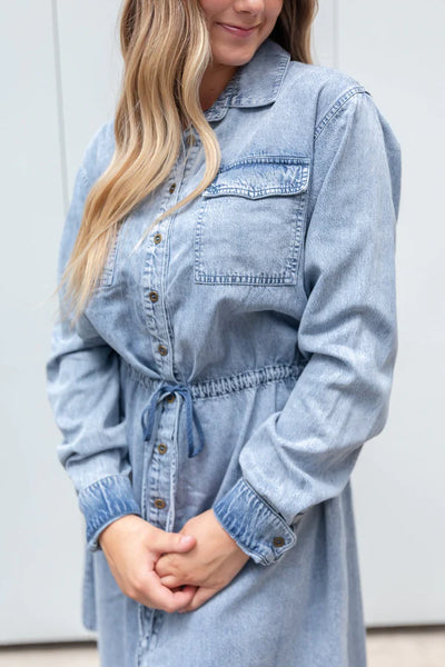 Denim Light Wash Dress