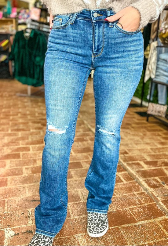 Mid Rise Bootcut Denim