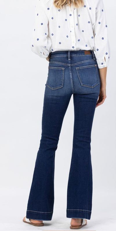 Judy Blue Dark Wash Trouser Flare